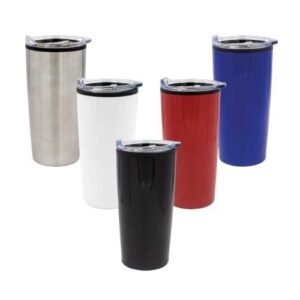Double-Wall Travel Mugs with Clear Lid