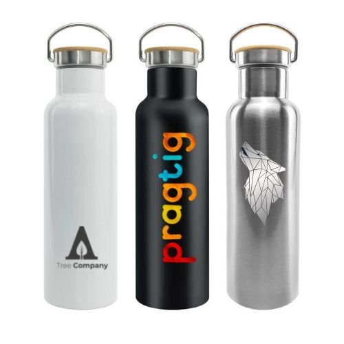 Stainless Steel Bamboo Flask