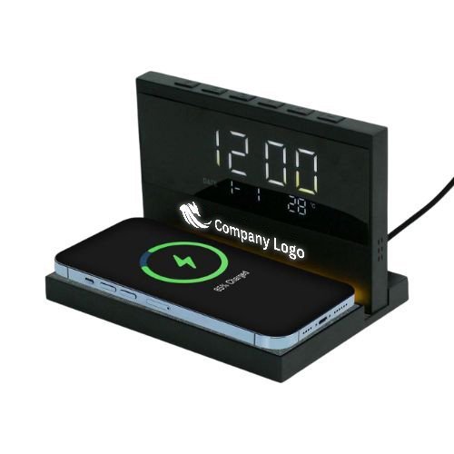 Alarm Clock 15W Wireless Charger & Night Light