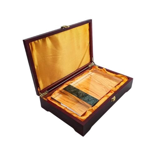 Rectangle Marble and Crystal Awards with Gift Box