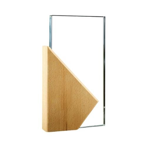 Rectangle Wooden Crystal Awards in Hardboard Box