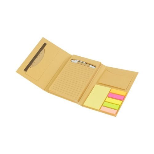 Tri-Fold Notepad with Sticky Notes