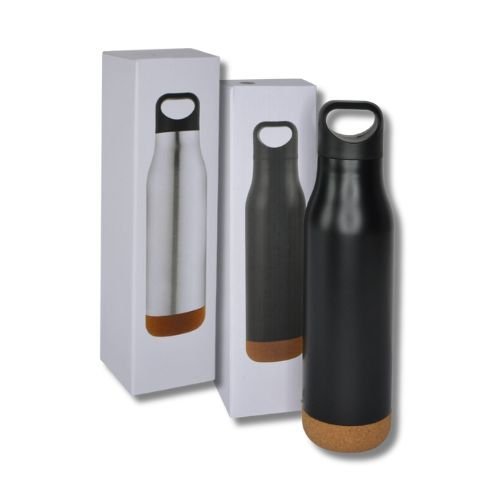 Giftology Insulated Water Bottle with Cork Base