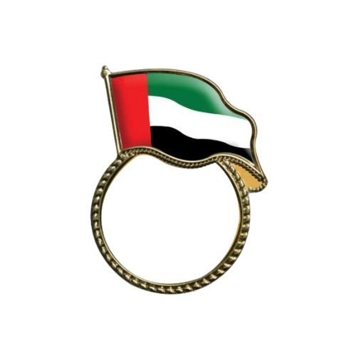 UAE Metal Flag Badges