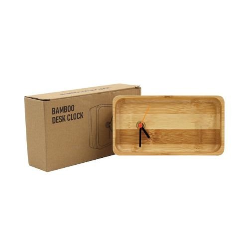 Eco-Friendly Bamboo Desk Clock