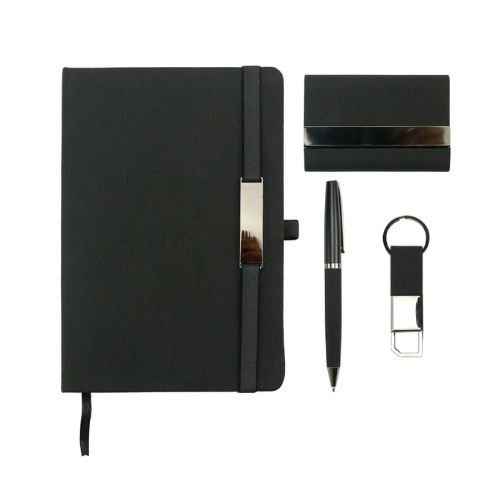 Office Gift Sets with Notebook, Pen, Card Holder, and Keychain