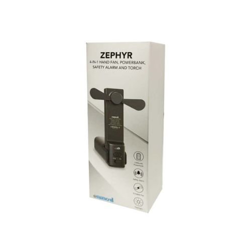 4-in-1 Fan Powerbank, Safety Alarm & Torch Dubai