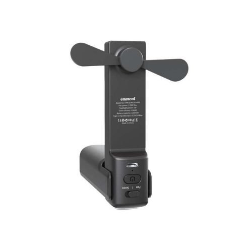 4 in 1 Fan Powerbank, Safety Alarm & Torch
