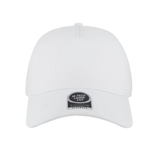 5 Panel DryNCool Sports Cap White | Corporate Gifts Supplier Dubai