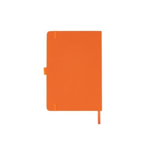 A5 PU Notebook with Pen Loop Orange | Corporate Gifts UAE