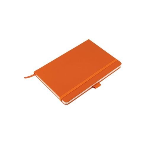A5 PU Notebook with Pen Loop Orange | Corporate Gifts in UAE