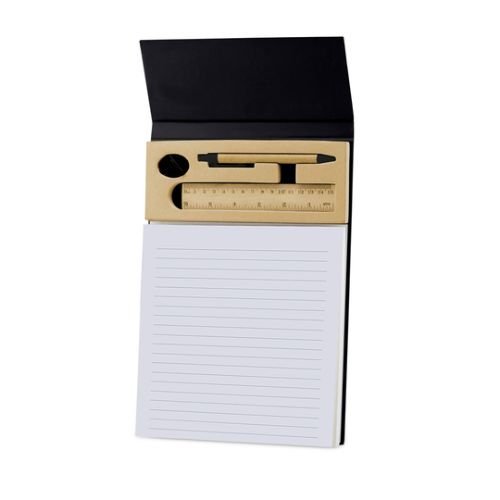 A4 Desk Notepad with Pen and Ruler | Corporate Gifts Dubai