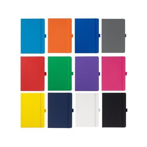 A5 PU Notebook with Pen Loop Orange | Corporate Gifts Supplier Dubai